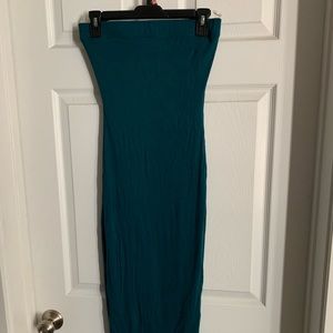 Blue/teal bodycon tube dress